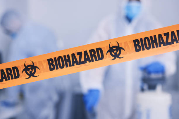 Professional Biohazard Cleanup technician working in North Olmsted, OH